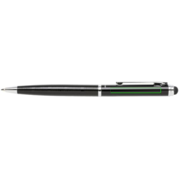 Deluxe touchscreen pen — drukvlak naast clip