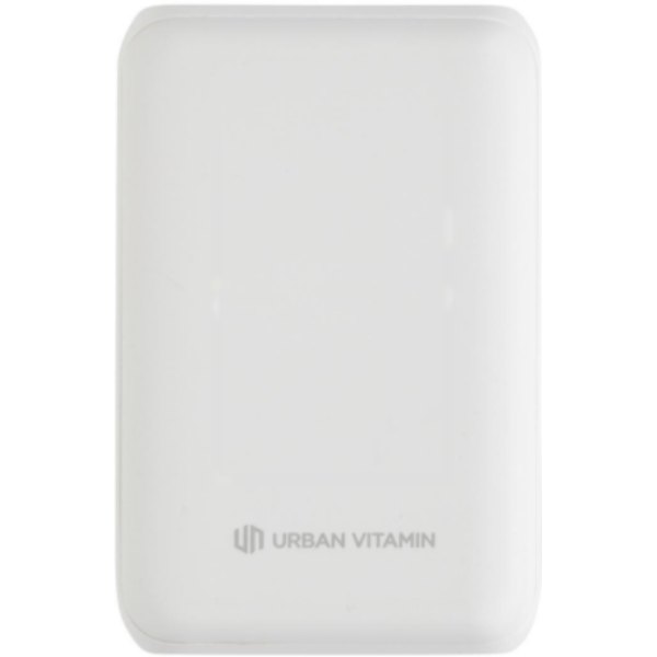 Urban Vitamin Alameda 10.000 mAh 18W PD powerbank — drukvlak artikel voorzijde