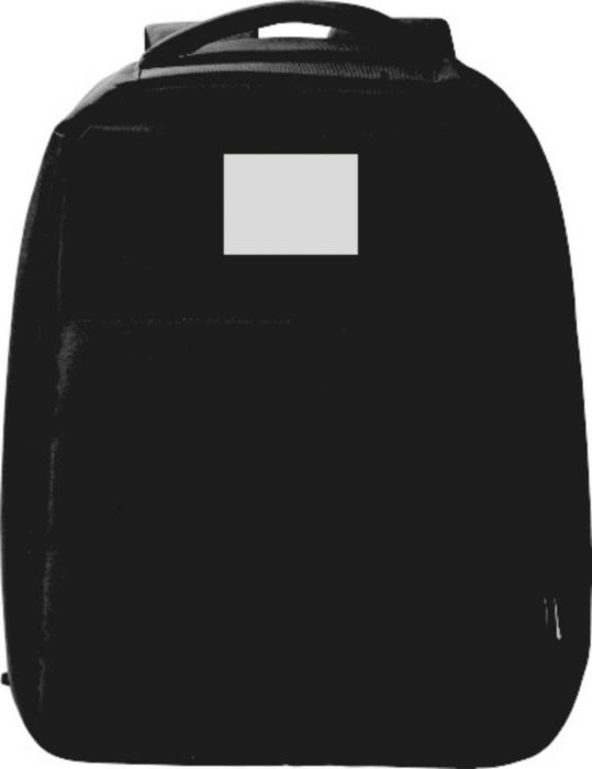 Laptoptas | Gerecycled | Antidiefstal | 6 l — drukvlak voorzijde