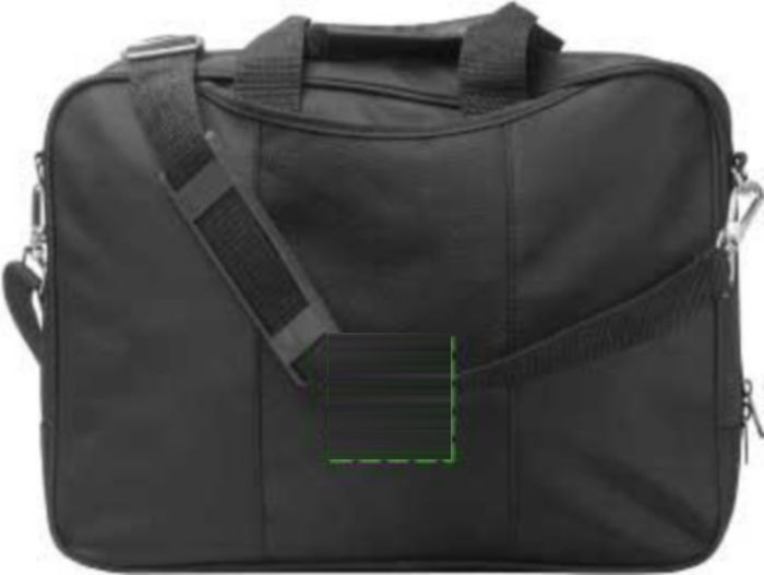 Microvezel laptoptas Shaun — drukvlak voorzijde