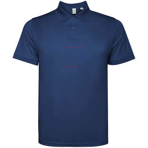 Tormo 125 g/m² herenpolo met korte mouwen — drukvlak impact volledige voorzijde