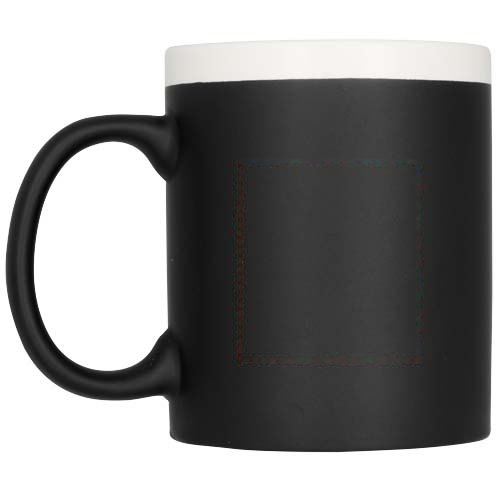 Chalk-write 330 ml beschrijfbare mok met krijt — drukvlak achterzijde