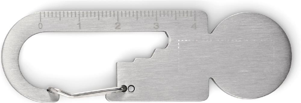MULTIKEY - Multifunctionele sleutelhanger — drukvlak zijde 1 deel 2
