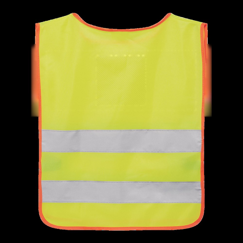 MINI HERO - Veiligheidsvest voor kinderen — drukvlak gecentreerd op de achterzijde boven de reflective area