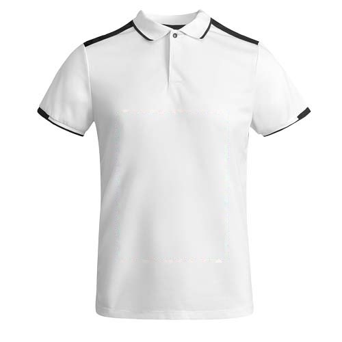 Tamil 150 g/m² sportpolo met korte mouwen voor kinderen — drukvlak impact volledige voorzijde
