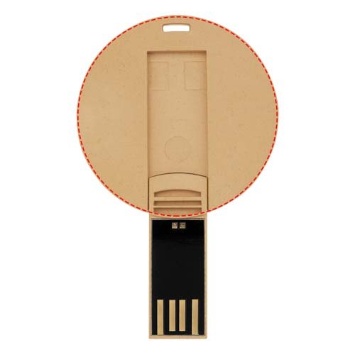 Ronde afbreekbare USB — drukvlak voorzijde