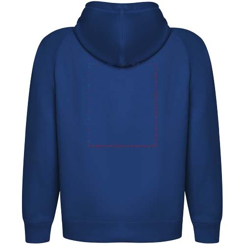 Vinson 300 g/m² biologisch katoenen unisex hoodie — drukvlak impact hoog op de achterzijde