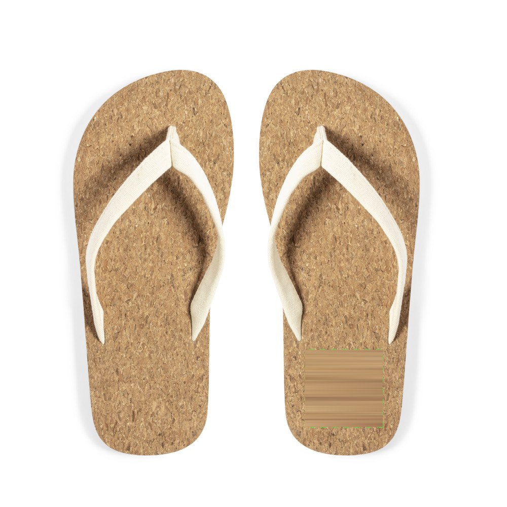 Flip Flops Yassir — drukvlak rechter flip-flop hiel