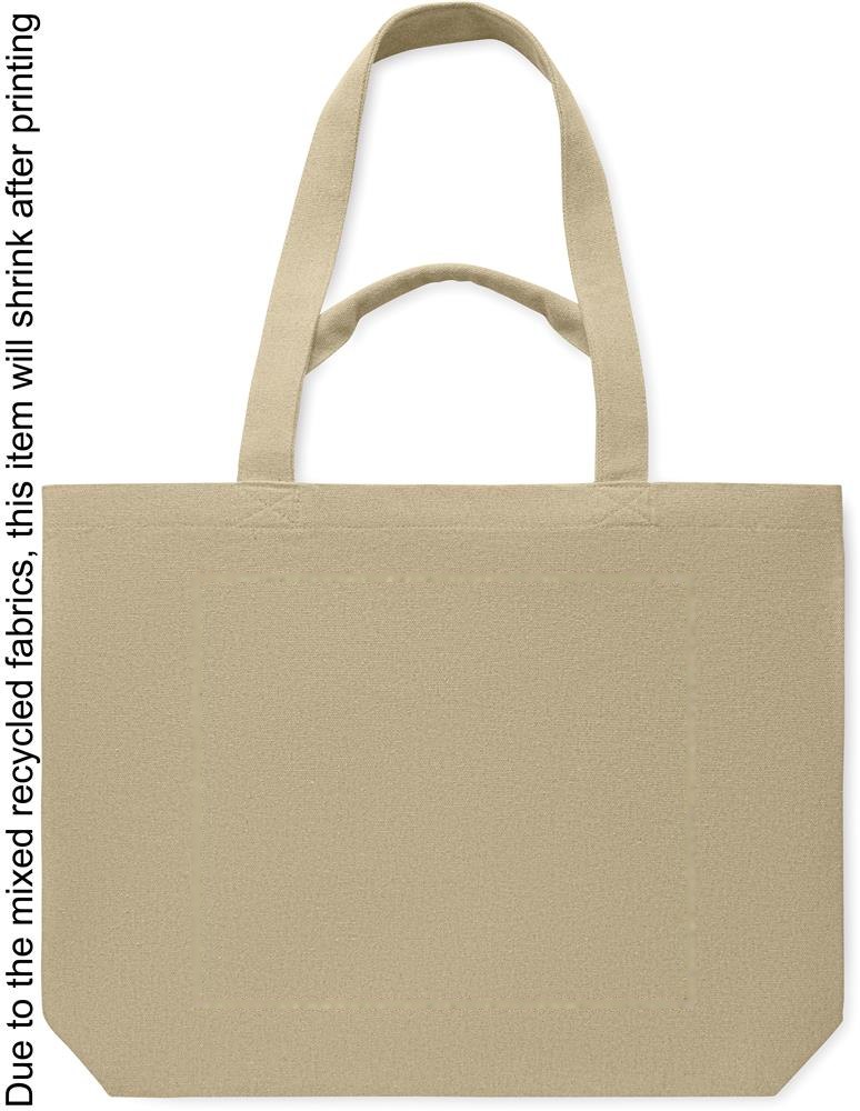 MALDI BEACH - Strandtas canvas 320gr/m² — drukvlak voorzijde