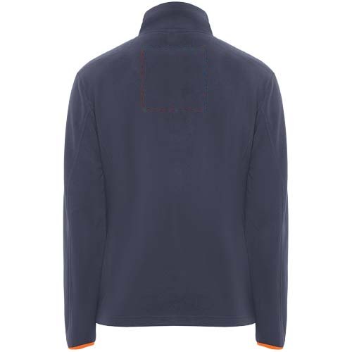 Terrano unisex microfleecejas — drukvlak impact hoog op de achterzijde