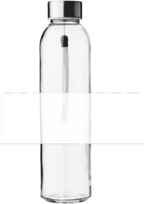 Glazen drinkfles (500 ml) Kaydence — drukvlak houder