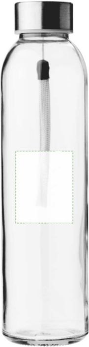 Glazen drinkfles (500 ml) Kaydence — drukvlak zijkant