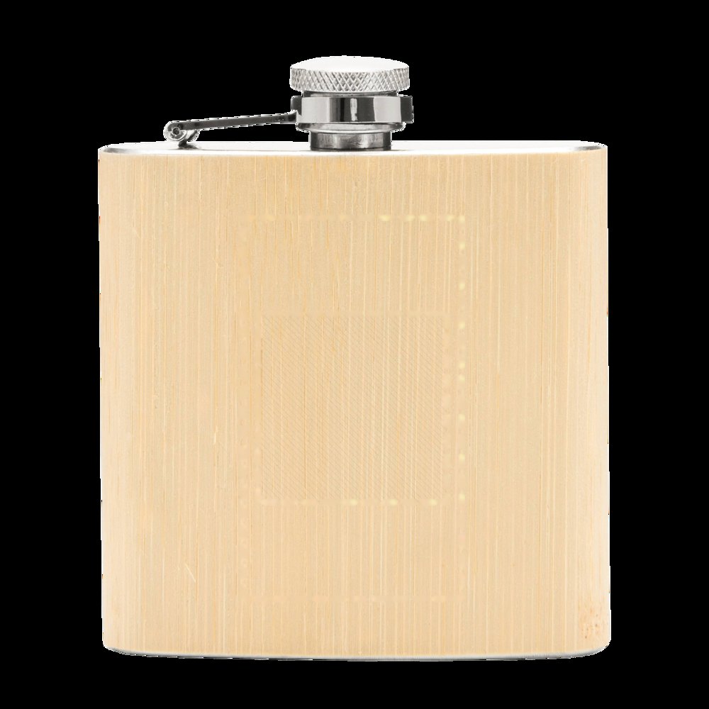 BAMBOO STYLE - Heupfles — drukvlak op de fles