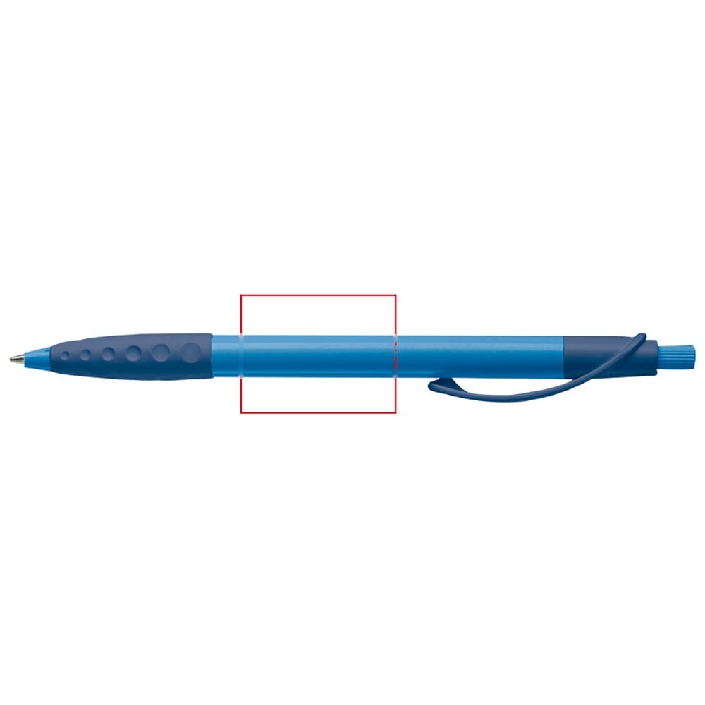 Balpen Cosmo grip combi — drukvlak 270 graden van de clip
