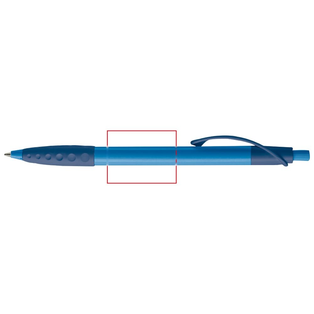 Balpen Cosmo grip combi — drukvlak 90 graden van de clip