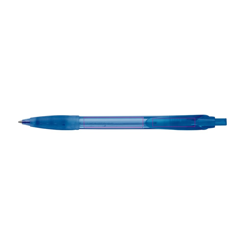 Balpen Cosmo grip combi — drukvlak in het verlengde van de clip en op de clip