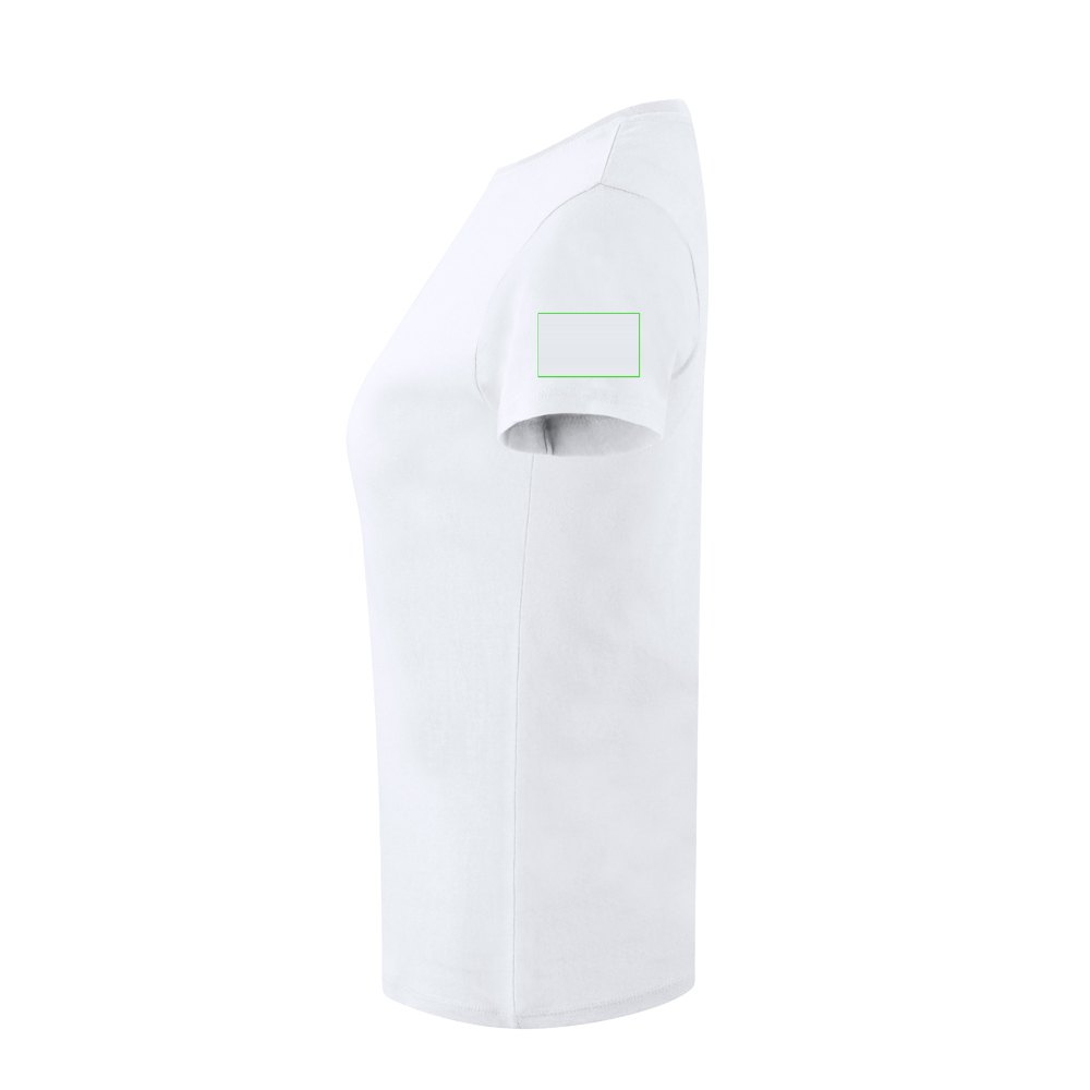 Wit Dames T-Shirt Epika — drukvlak linkermouw