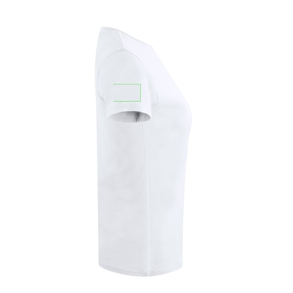 Wit Dames T-Shirt Epika — drukvlak rechtermouw