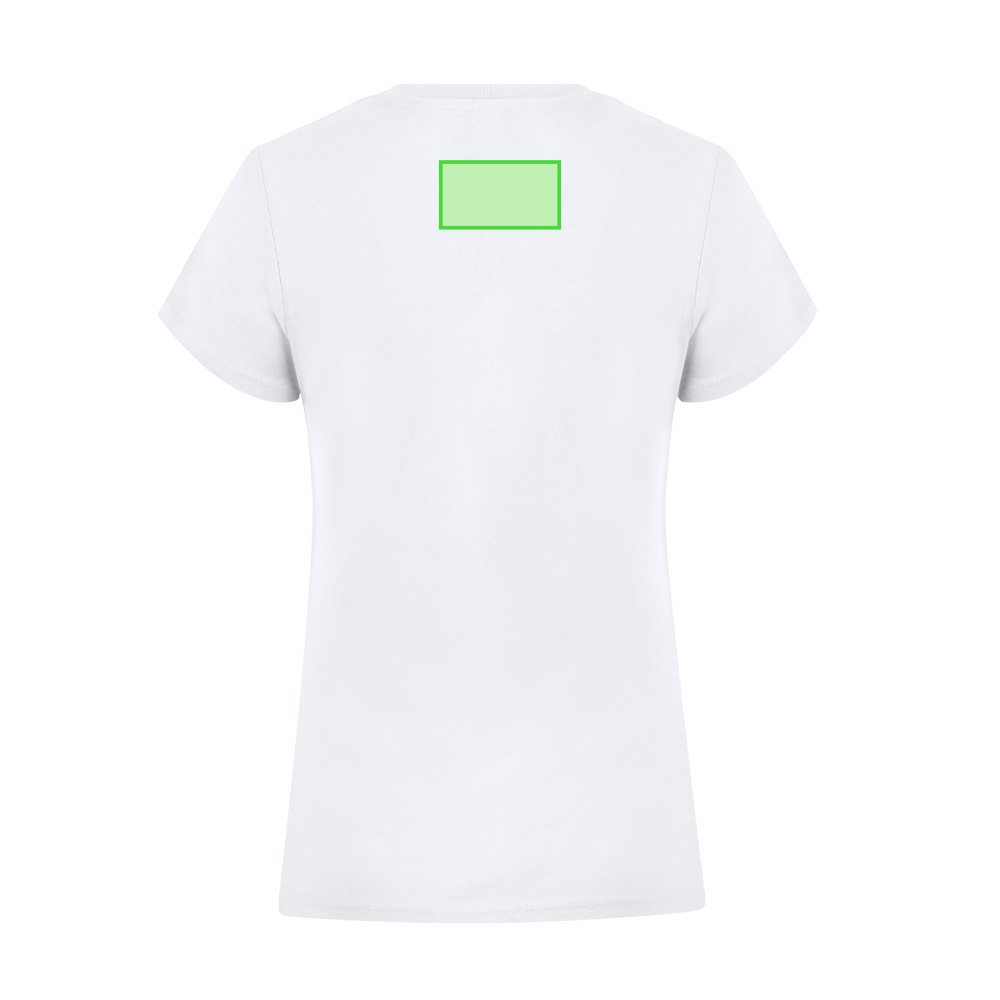 Wit Dames T-Shirt Epika — drukvlak bovenrug