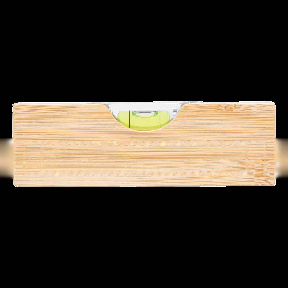 BAMBOO TOOL - Waterpas — drukvlak gecentreerd op de zijde without de fles opener