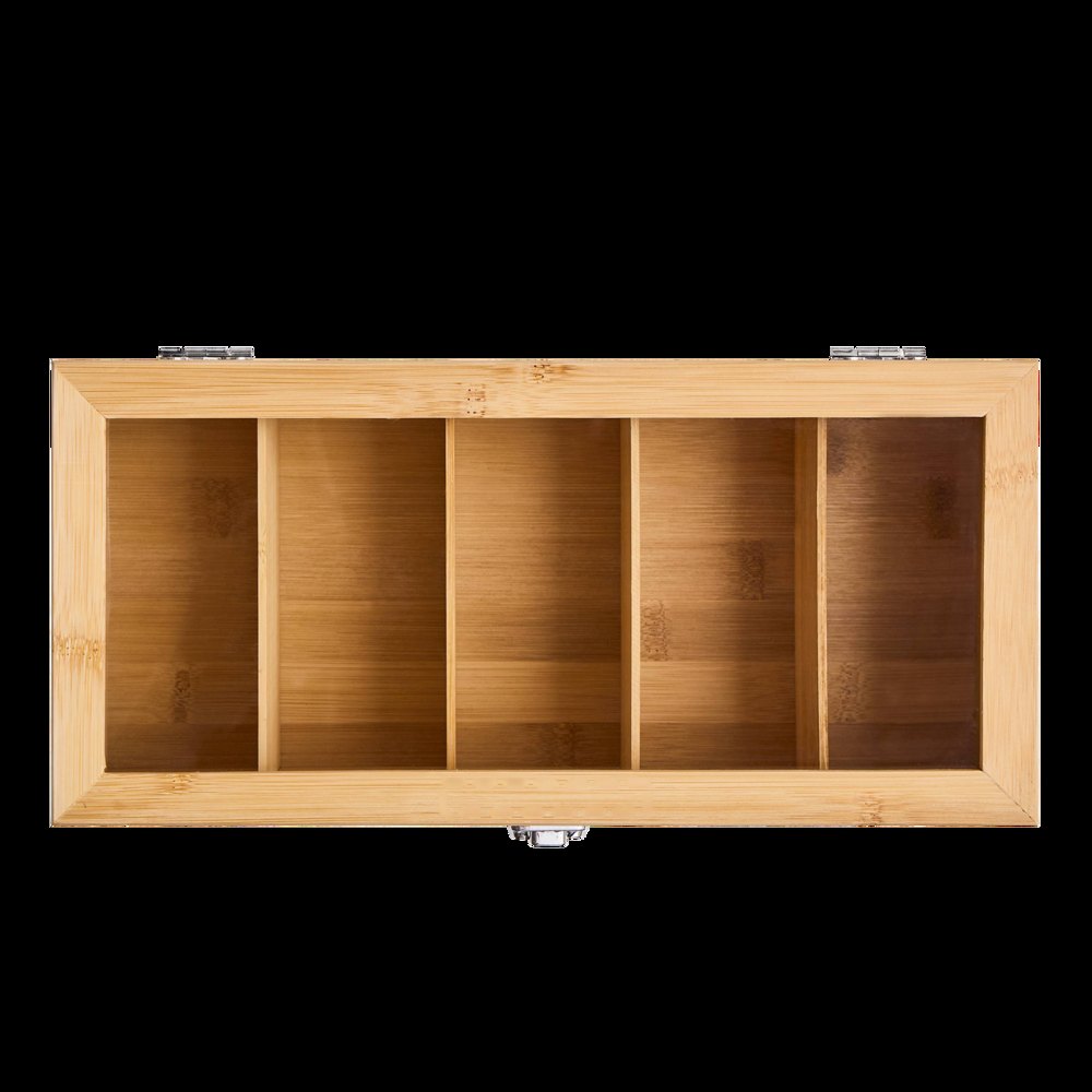 TEA LOUNGE - Theedoos — drukvlak bovenzijde cover frame onder edge