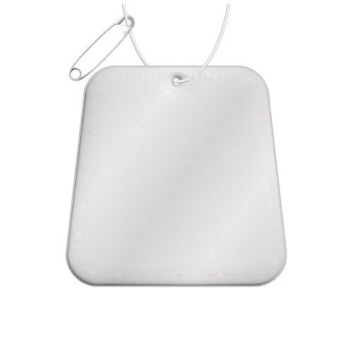 RFX™ H-09 reflecterende pvc hanger met trapezium — drukvlak achterkant (onder reflecterende laag)