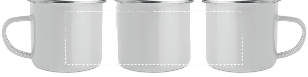 PLATEADO - Emaillen sublimatiemok 350 ml — drukvlak drukvlak 2