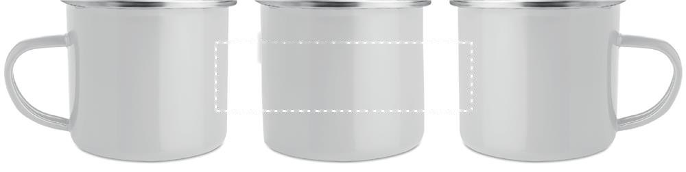PLATEADO - Emaillen sublimatiemok 350 ml — drukvlak drukvlak 1