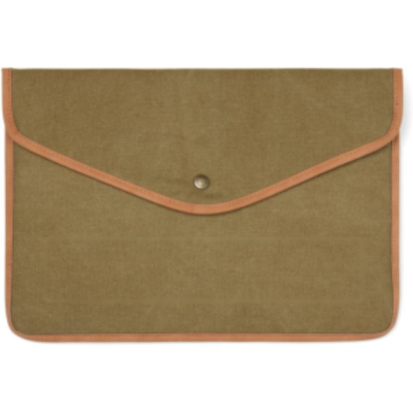 VINGA Bosler GRS recycled canvas 16" laptop sleeve — drukvlak artikel voorzijde
