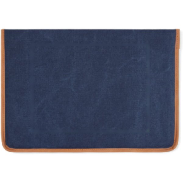 VINGA Bosler GRS recycled canvas 16" laptop sleeve — drukvlak artikel achterzijde
