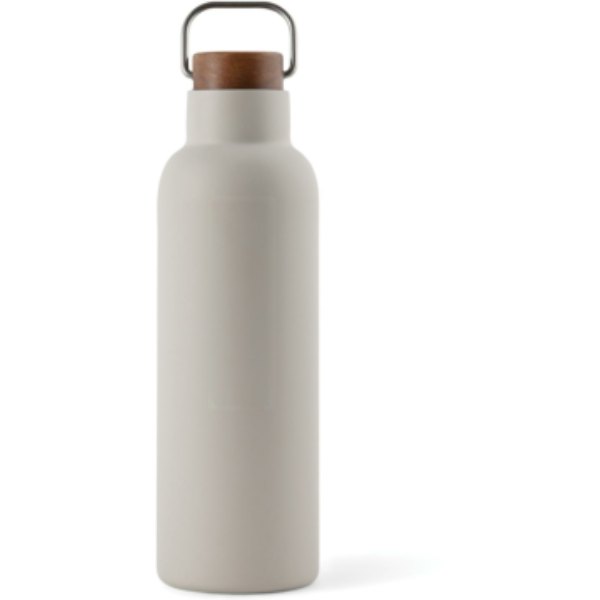 VINGA Ciro RCS gerecycled RVS vacuum fles 800ML — drukvlak artikel achterzijde boven