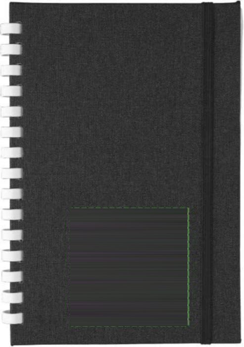 rPET notitieboek (A5) Ilias — drukvlak voorzijde