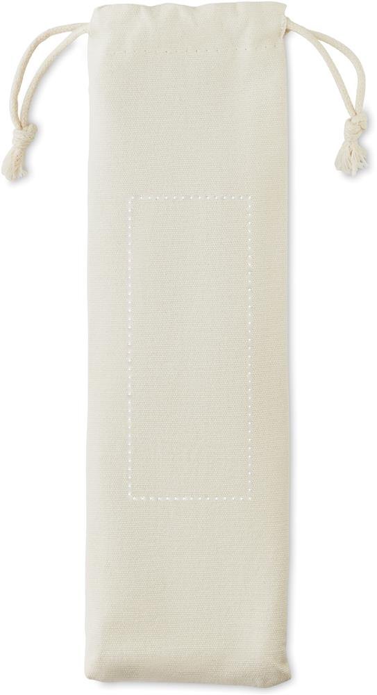 CUSTA SET - RVS bestekset — drukvlak etui zijde 1