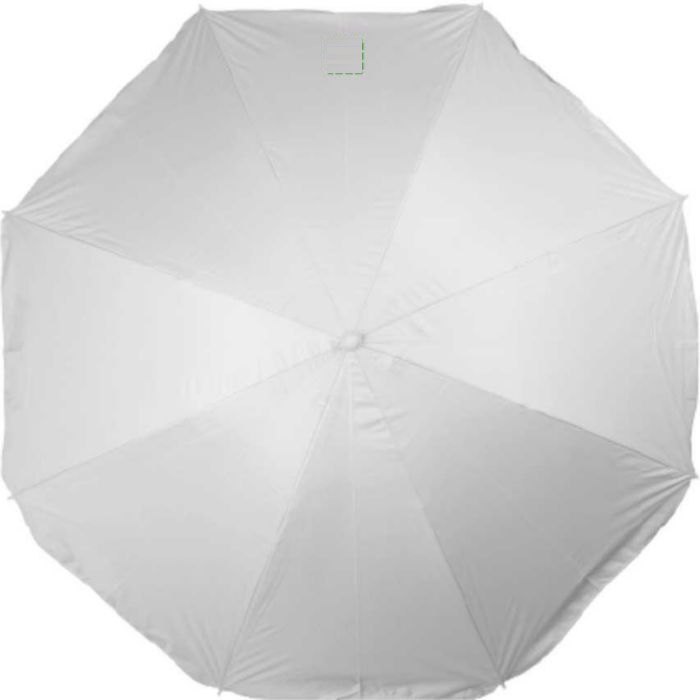 190T polyester parasol Elsa — drukvlak bovenaan op een paneel