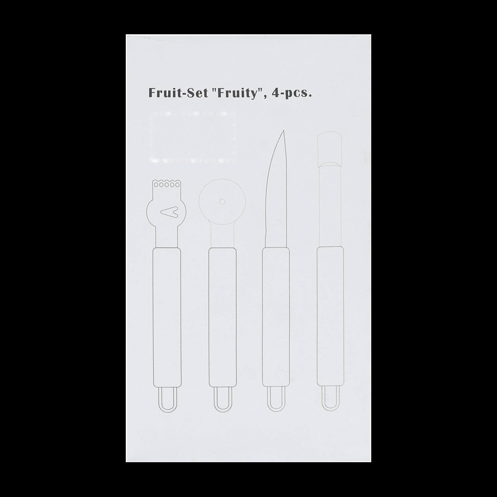 FRUITY - Fruitmessenset — drukvlak gecentreerd op de deksel