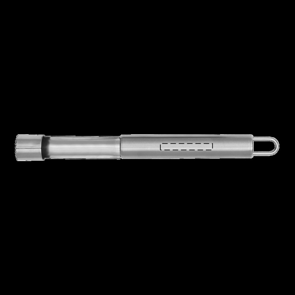 FRUITY - Fruitmessenset — drukvlak gecentreerd op de handvat van de apple corer