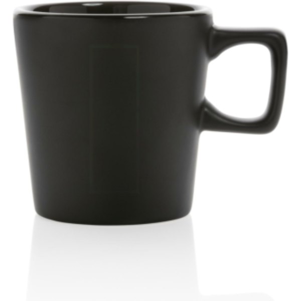Keramische moderne koffiemok 300 ml — drukvlak artikel voorzijde