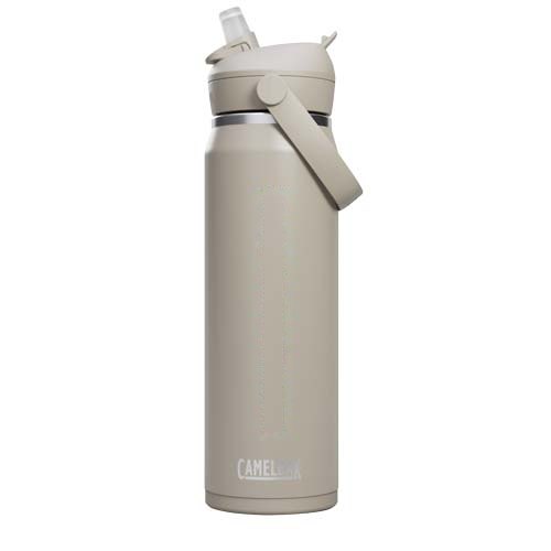 Camelbak® Thrive Flip VSS roestvrijstalen waterfles van 740 ml met inklapbaar rietje — drukvlak voorzijde