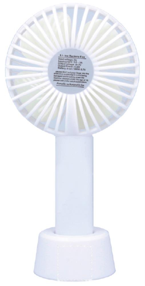 DINI - USB desk fan with stand — drukvlak standaard achterzijde