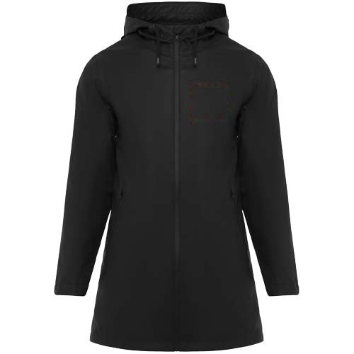 Sitka regenjas voor dames — drukvlak linker borst