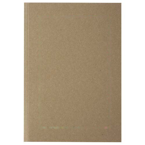 Novella Austen Kraft A5 gerecycled notitieboek met zachte cover, 100 vellen — drukvlak vooromslag