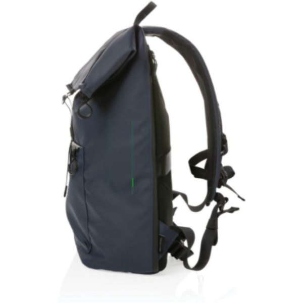 Impact AWARE™ RPET waterbestendige 15.6" laptoprugzak — drukvlak artikel zijkant rechts