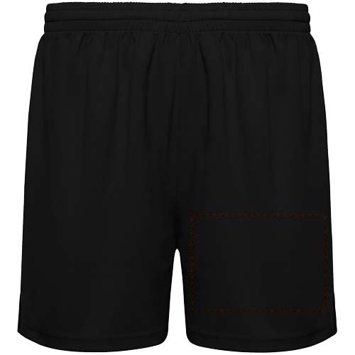 Player 140 g/m² unisex sportshort — drukvlak linker pijp