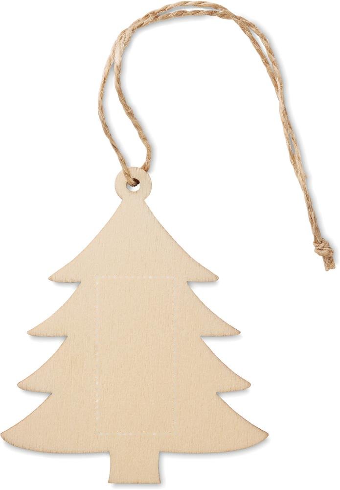 ARBY - Boomhanger kerstboom — drukvlak voorzijde