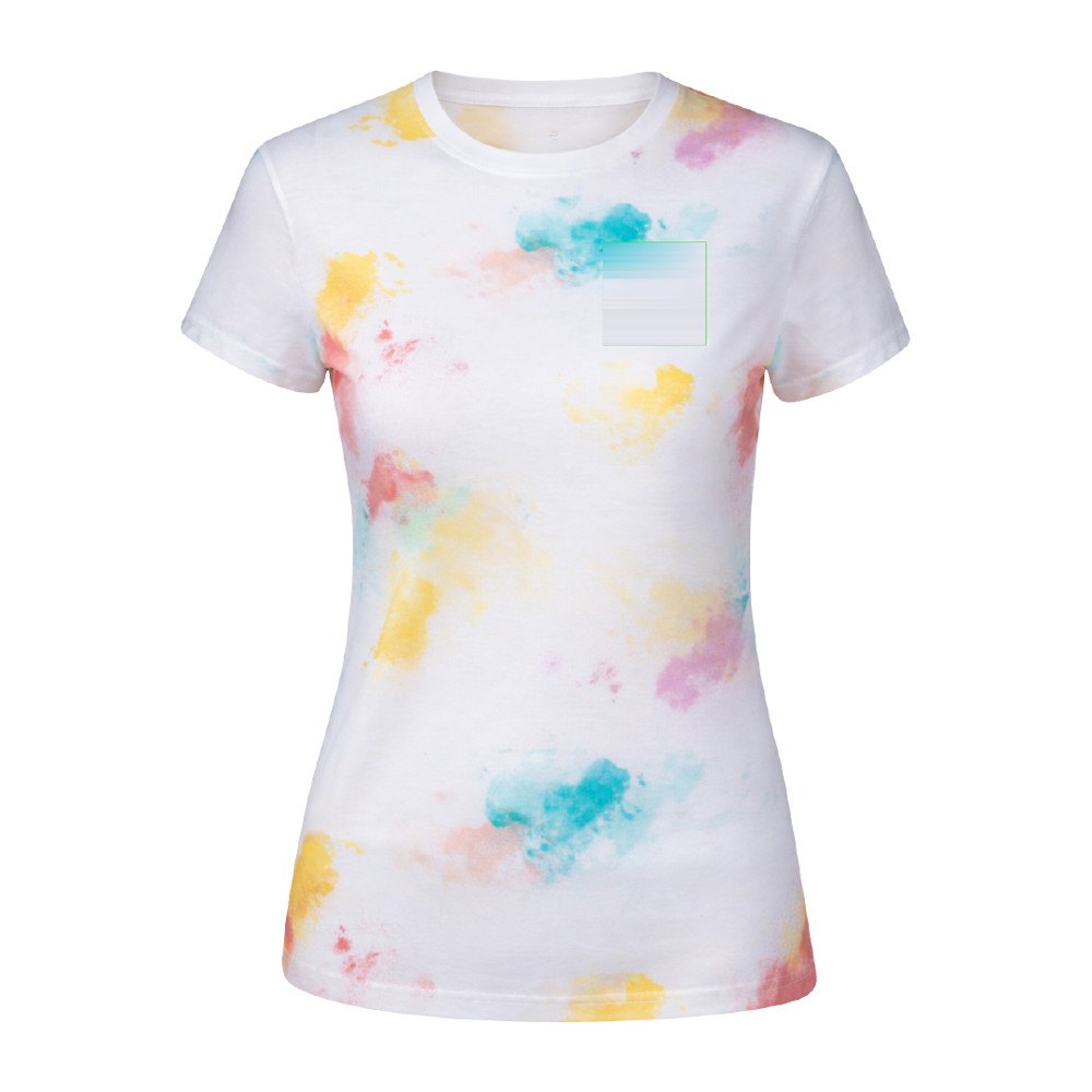 Dames T-Shirt Hearvin — drukvlak linkerborst