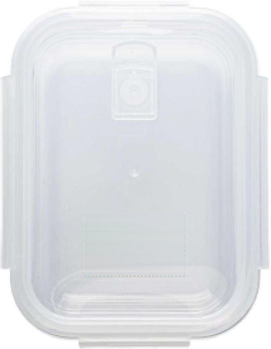 Lunchbox Jack | Borosilicaatglas | 1 l — drukvlak op deksel