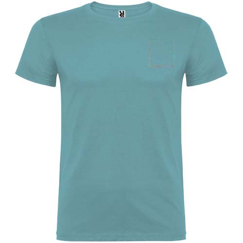 Beagle 155 g/m² kindershirt met korte mouwen — drukvlak linker borst