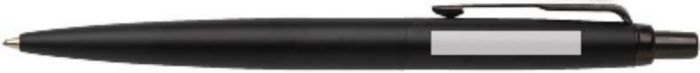 Parker Jotter XL balpen — drukvlak naast de clip rechtshandig