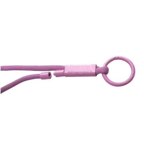 Tubyard lanyard met gerecycleerde plastic buis — drukvlak voorzijde