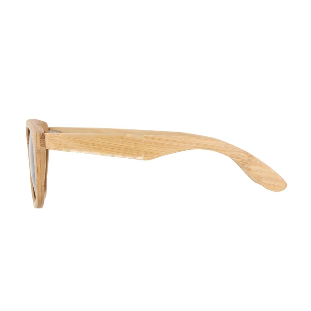 Justin bamboe zonnebril UV400 — drukvlak 1 cm vanaf scharnier links